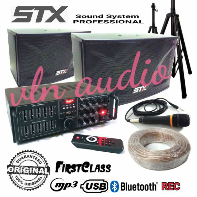 PAKET SOUND SPEAKER 10 in STX dan Amplifier Karaoke