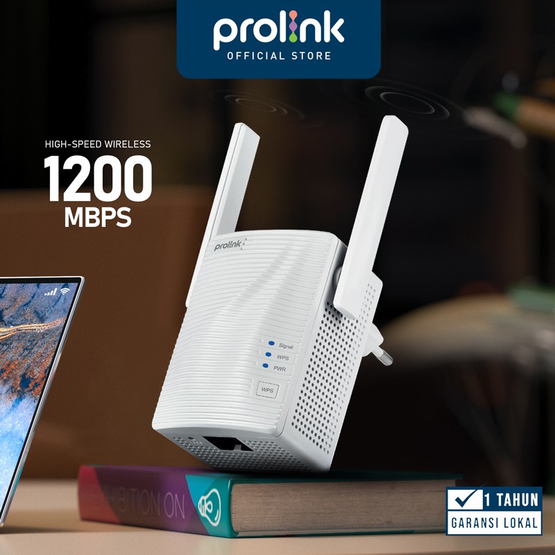 Prolink Dual Band 2 in 1 WiFi AC 1200 Mbps Extender Repeater AP Mode