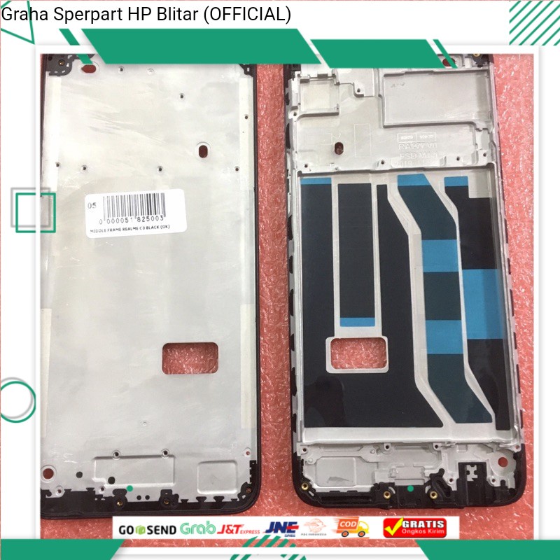 MIDDLE FRAME LCD REALME C3 / BEZZEL REALME 5 / FRAME TENGAH REALME 5I