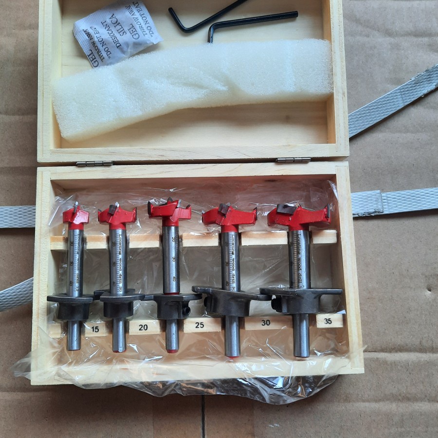 Mata profil engsel sendok forstner drill bit mata router bit set 5pcs mailtank sh204