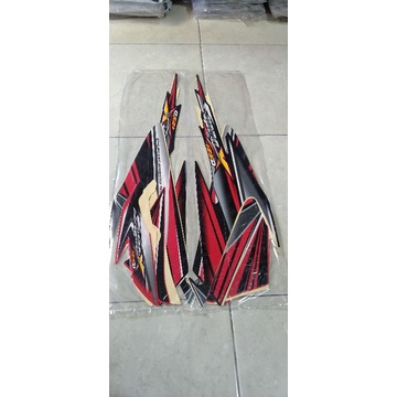 STRIPING STICKER LIS BODY MOTOR HONDA SUPRA X 125 D TAHUN 2006-2007
