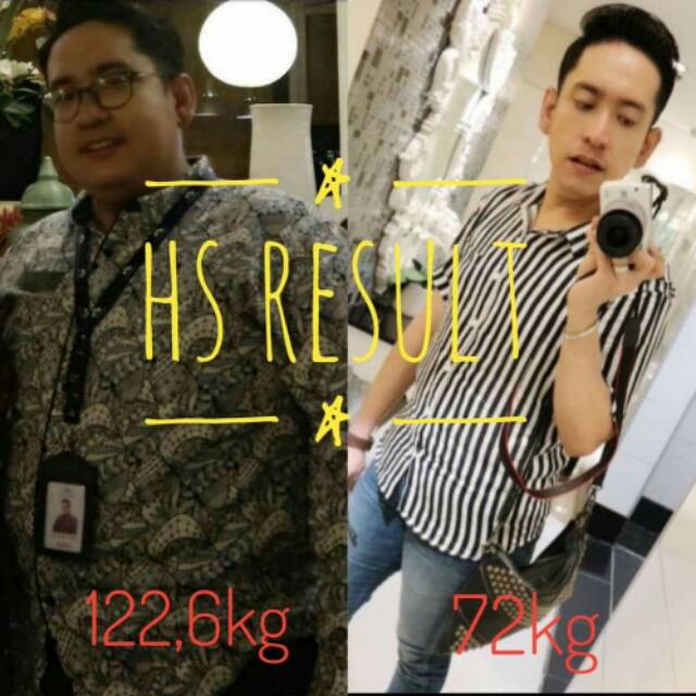 Pelangsing Badan Pria Hs Slim Herbal