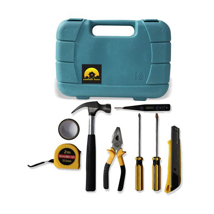 [ BISA COD ] Alat Tukang Perkakas Repairing Tool Set 9 in 1 Servis Maintenance