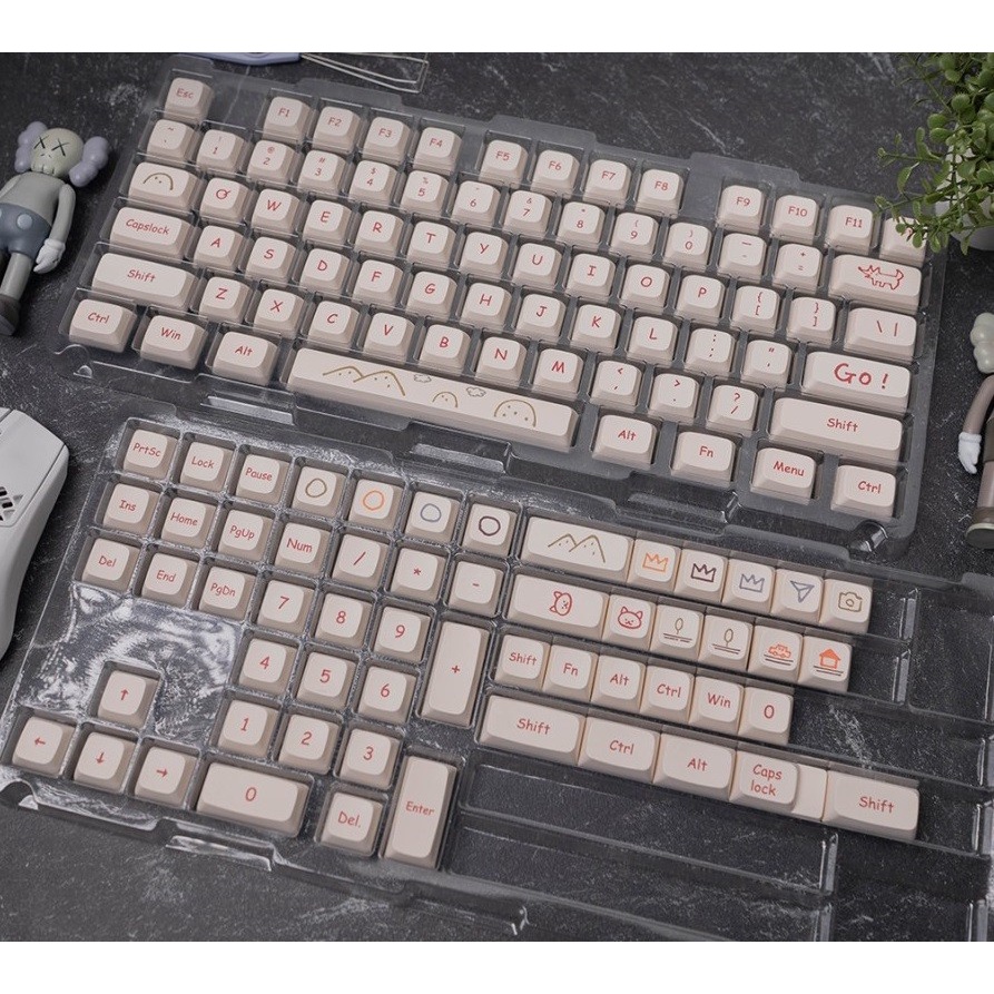 Yiqi Graffiti PBT Dye-sub Keycaps 131 set XDA Profile