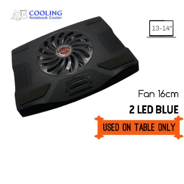 Ace cooling Quinton Extra fan kipas laptop samoon big fan untuk notebook 14 - 15 inch berkualitas murah