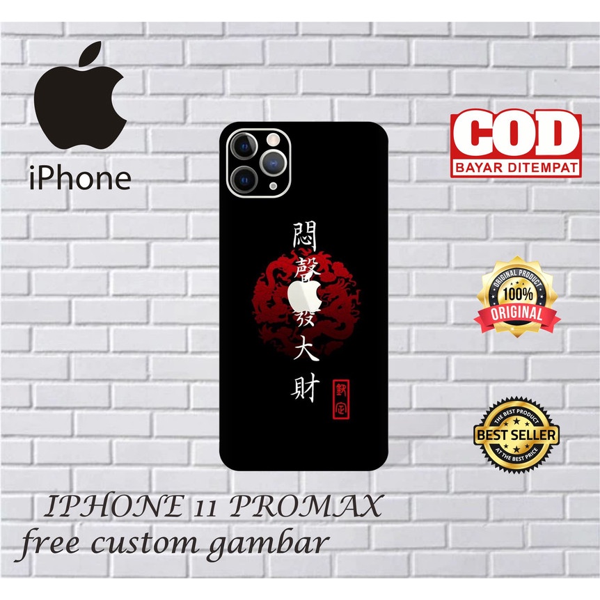 GARSKIN/STICKER HANDPHONE IPHONE 11 PRO MAX CUSTOM