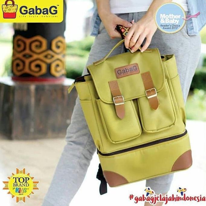 GABAG COOLER DIAPER BACKPACK BAG - LEMON - TAS ASI