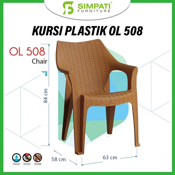 Kursi Plastik Olymplast OL 508