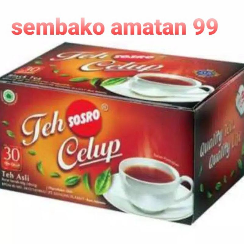 Teh Sosro Celup Isi 30 Teabag @2 Gram