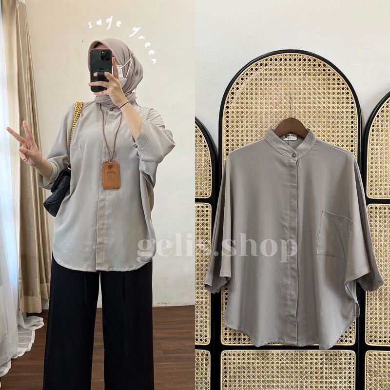 Miranda batwing top by gelis.shop oversize