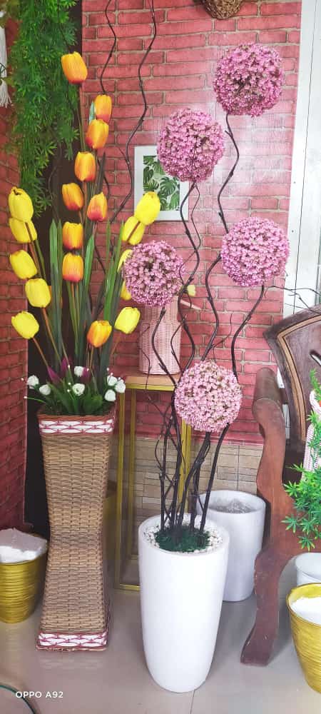 20 Btg Bambu Ulir Cendani Polos Hitam (142 Cm)