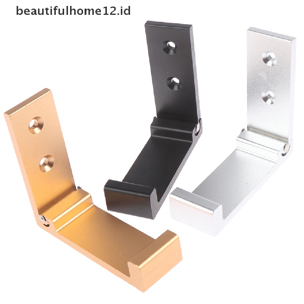 【beautifulhome12.id】 Headphones Headset Holder Aluminum Alloy Wall Hanger Hook Wall Mount .