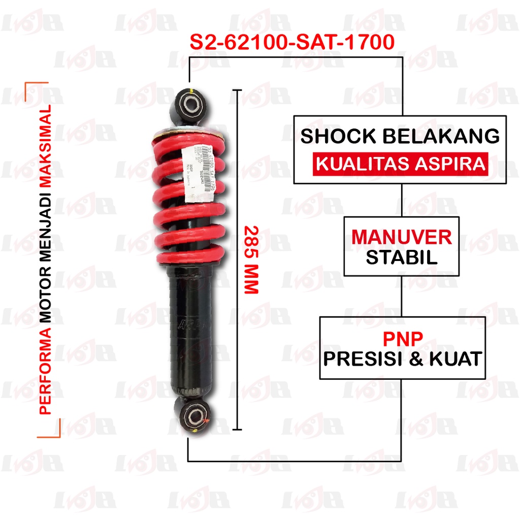 Aspira Shockbreaker FU Satria F150 MonoShock Belakang Motor Suzuki Suspensi Shock Absorber Mono