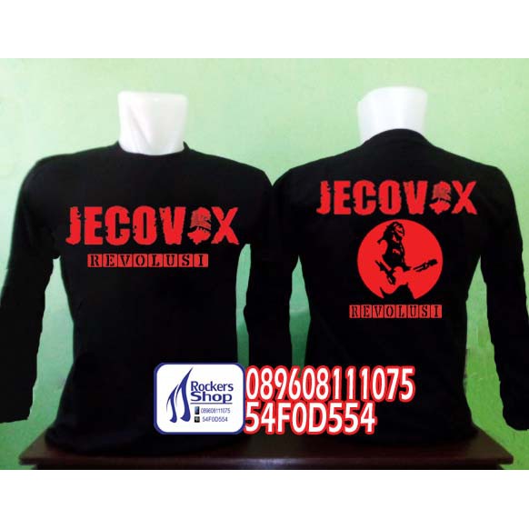 KAOS JECOVOX REVOLUSI LENGAN PANJANG