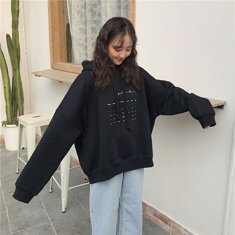 S - XXXXXL(6XL) Hoodie Fleece SEPTEMBER month Korean Style BIGSIZE OVERSIZE KALENDER Jaket Sweatshirts Back To School