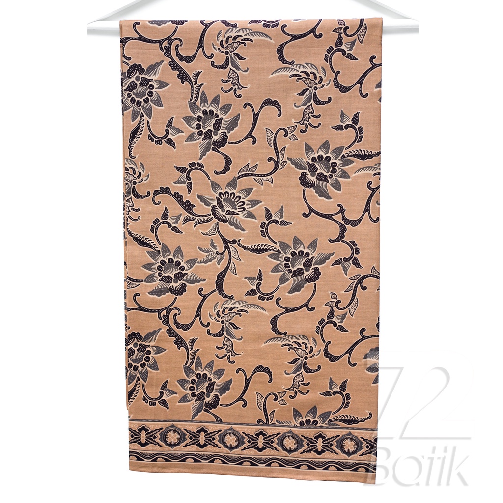 KAIN BATIK PREMIUM Bahan Katun Motif Kembang Sayap Warna Cream 722032 Cap 72 Jarik Jarit Samping Kebat Panjang Batik Katun Modern Premium Bahan Seragam Batik Pernikahan Kantor Keluarga Murah Kamen Jadi Batik Bali Lembaran