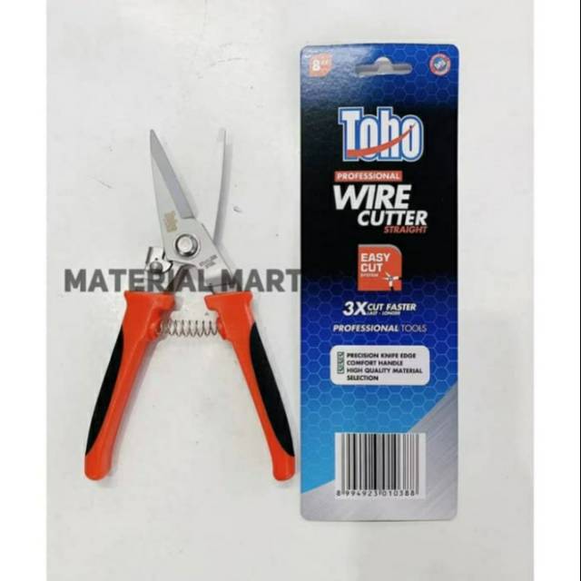 Gunting Seng Toho Lurus 8&quot; ORI | Gunting Kawat | juga Gunting Dahan Cutter | Material Mart