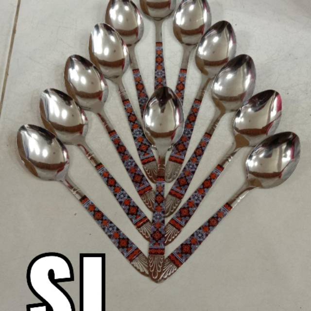Sendok batik sendok makan batik stainless tebal