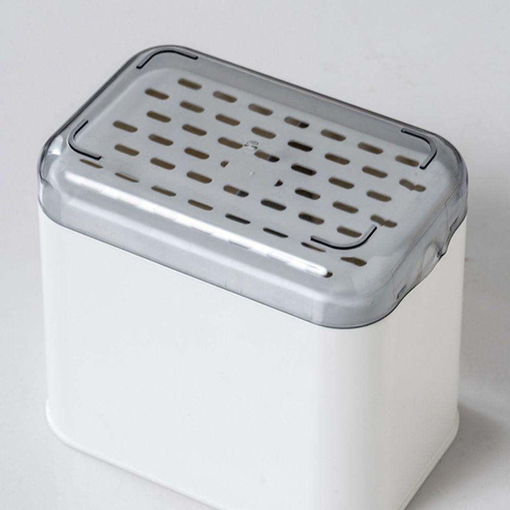 NICKOLAS1 Chopstick Drain Box Double Layer Tabung Sumpit Multifungsi Organisasi Keranjang Drainer Rak Sendok Garpu