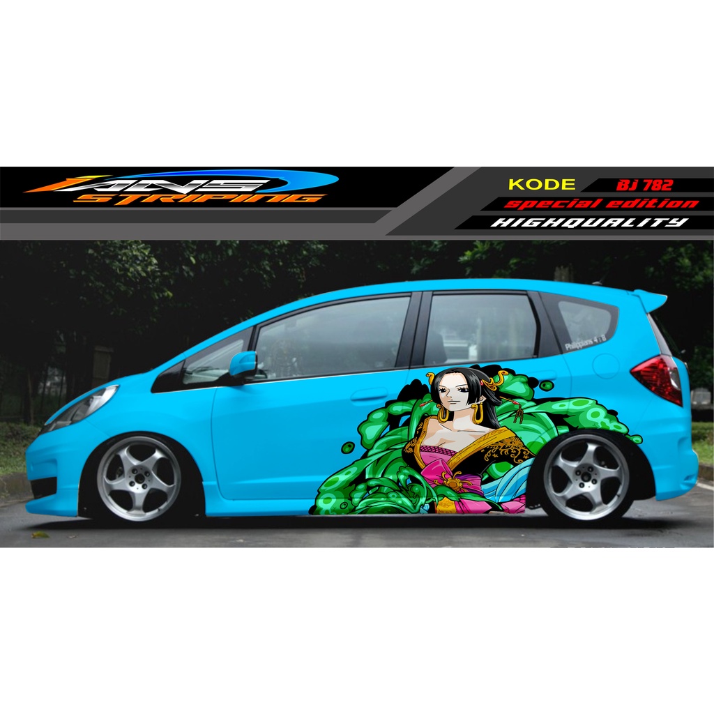 VARIASI STICKER MOBIL JAZZ BRIO AVANZA SIGRA YARIS / STIKER VARIASI MOBIL / MODIF STICKER MOBIL