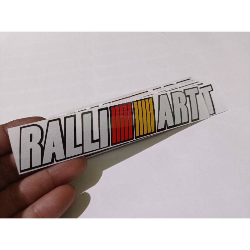 STICKER RALLIART CUTTING