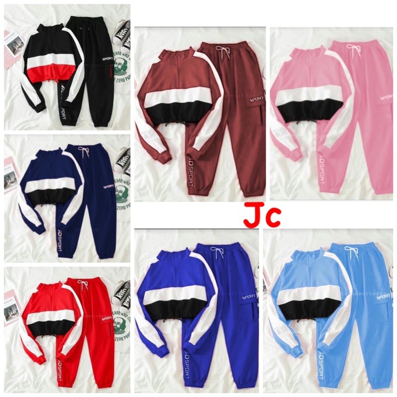 JC VD St SPORTY / Stelan wanita Training / Stelan wanita Kekinian Muslimah