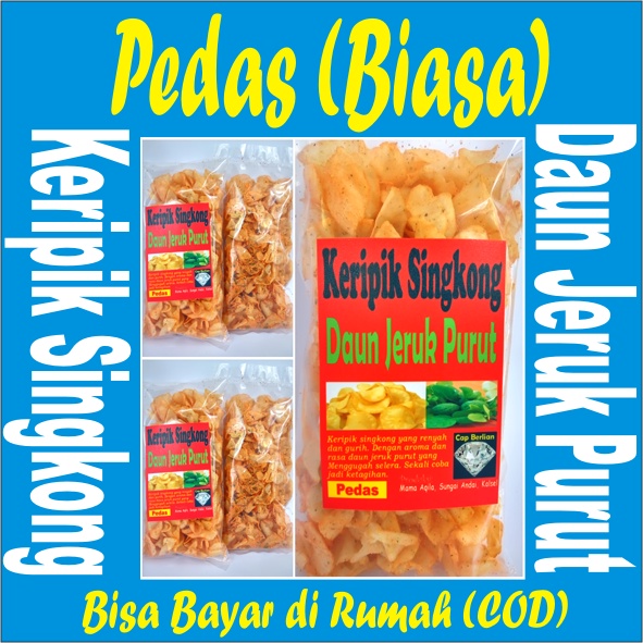 

Keripik Singkong Daun Jeruk Purut Rasa Pedas (Biasa) | Basreng Snack Cemilan Makanan Banjarmasin