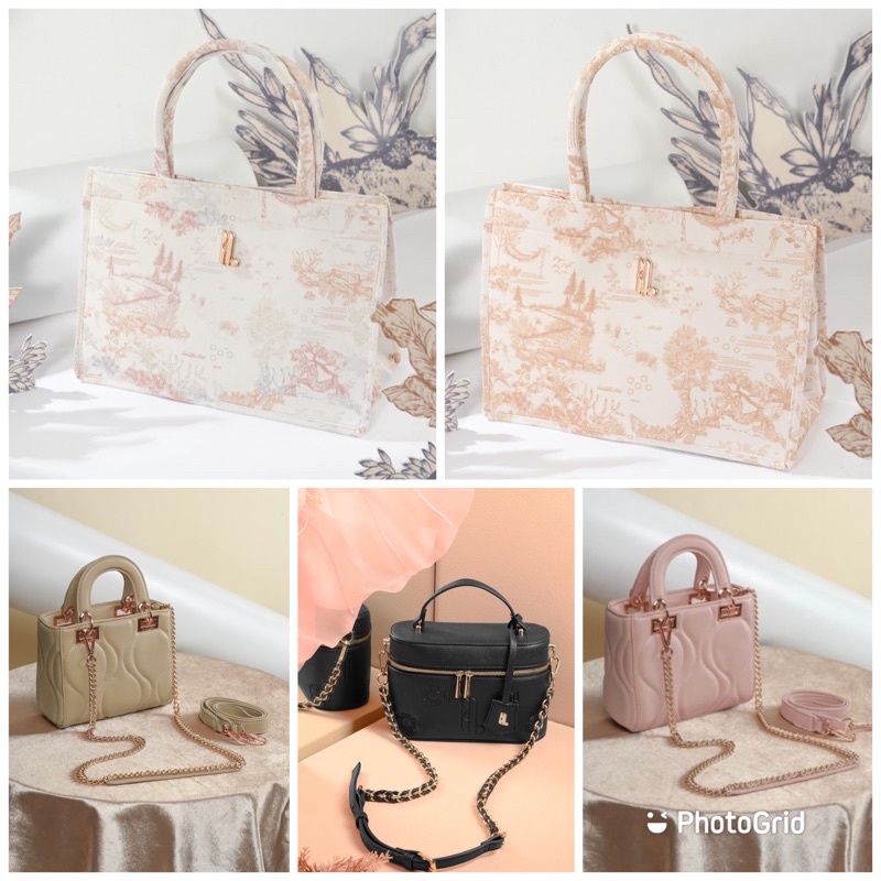 [NEW] Classic Forest Bag, Bloom Bag, Odysee Bag, Boston Classic Bag & Boston Chevron Bag (Champagne)