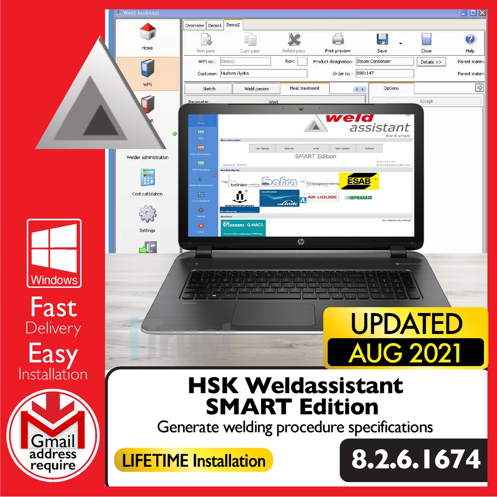 

HSK Wldssstnt SMART Edtn 8.2.6.1674 - Gnrt wldng prcdr spcfctns[WINDOWS x64] - Dgtl Dwnld