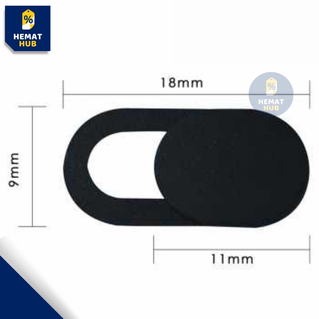 Penutup Kamera Laptop HP Smartphone Webcam Cover Lensa Depan Belakang Anti Spy Cam HematHub