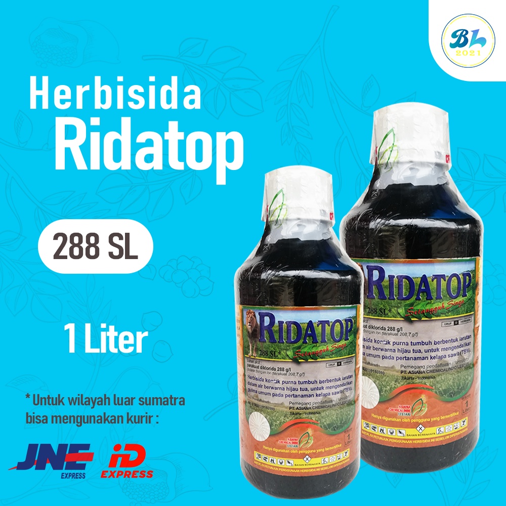 Herbisida Ridatop 288 SL 1 Liter. Untuk Membasmi Rumput dan Gulma