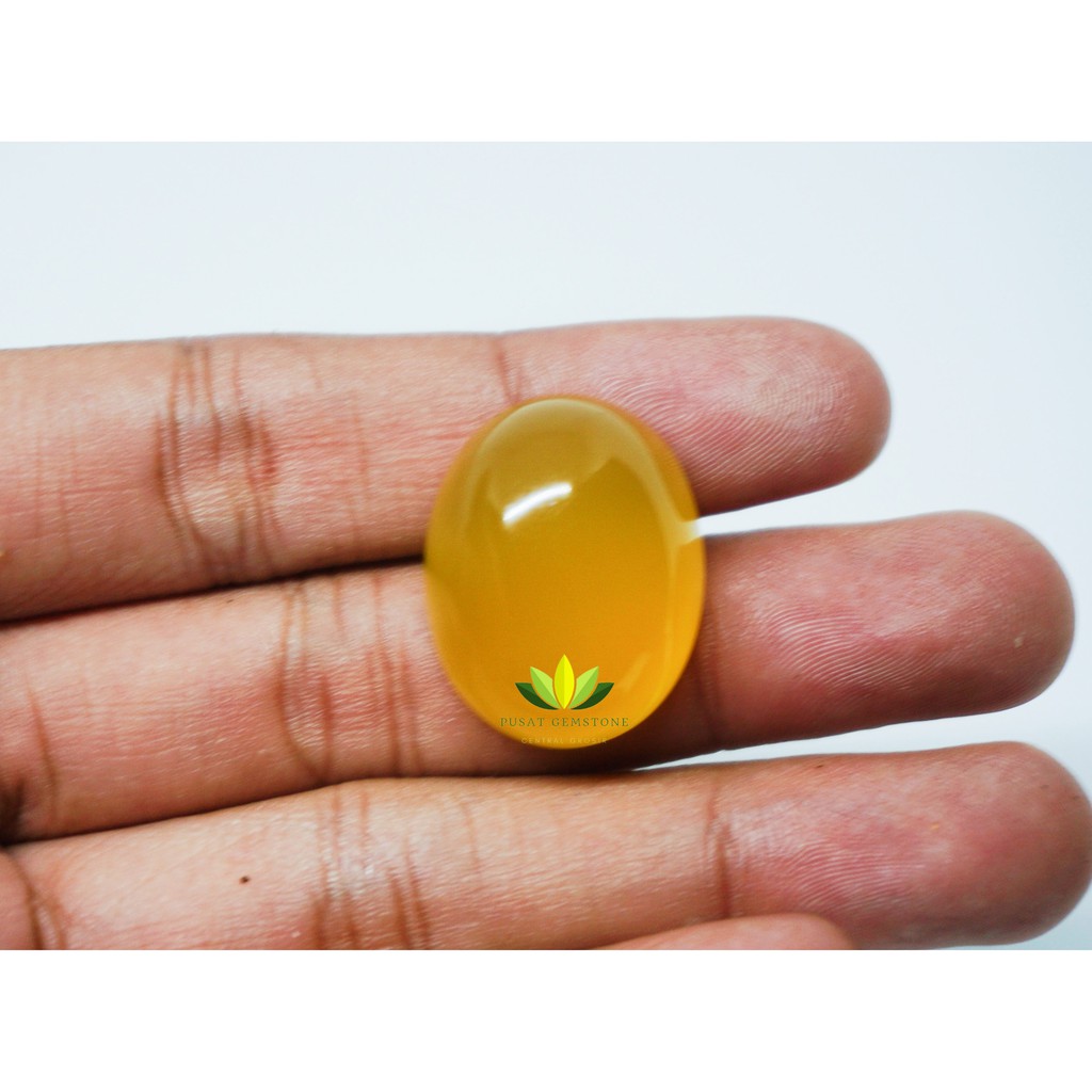 Batu Akik Natural Yellow Chalcedony