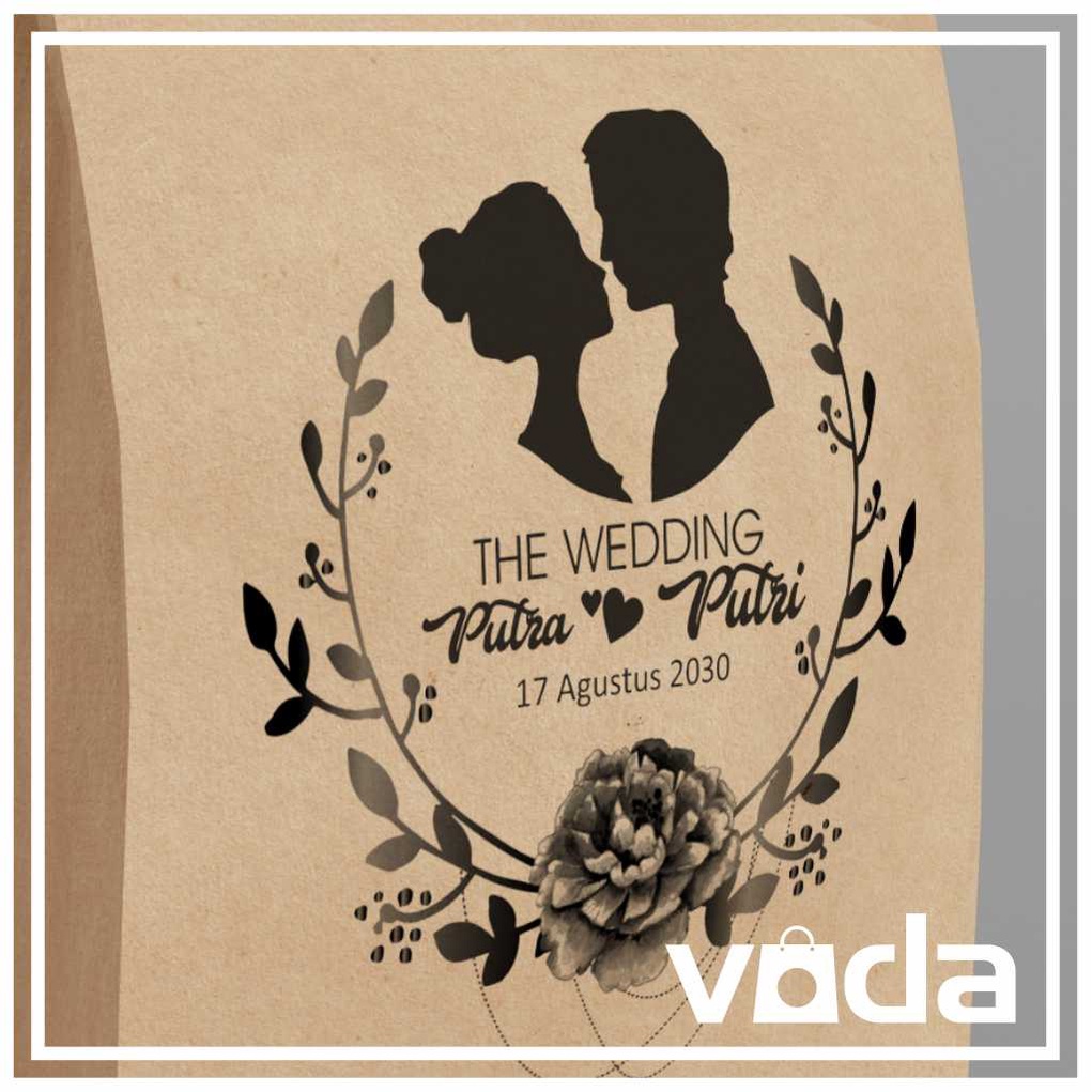 

Paper bag | Tempat Souvenir Wedding, Ultah | 12x5x15 cm