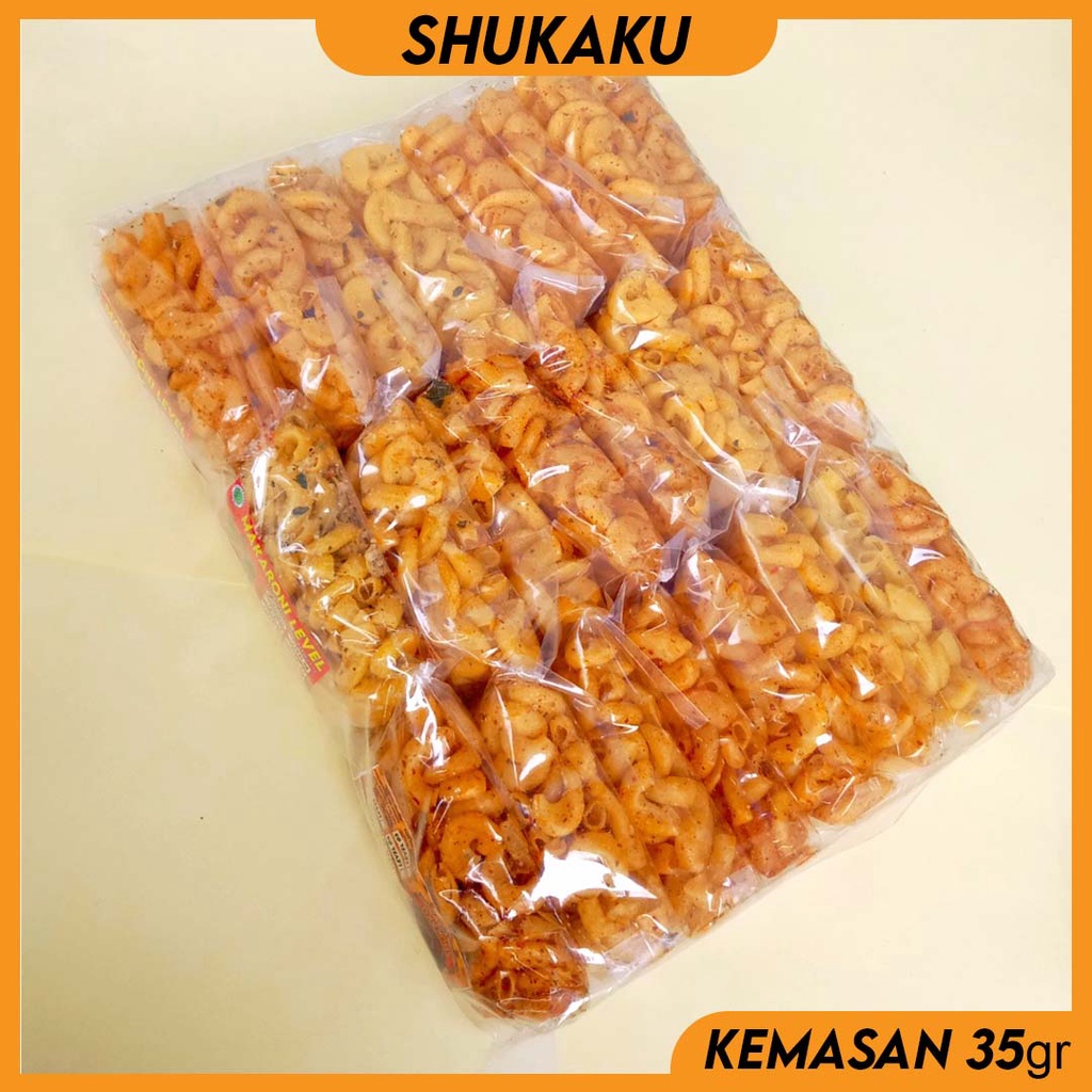 

SHUKAKU Makaroni Level Pedas Level 1 Kemasan 35gram