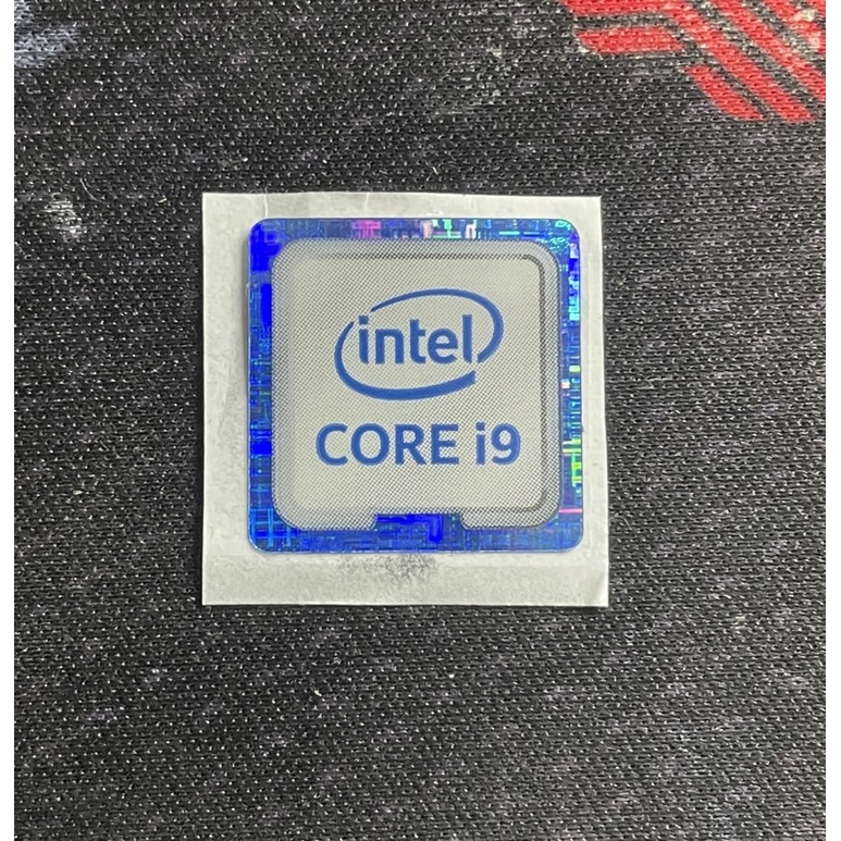 Sticker stiker logo intel core i9 skylake ori