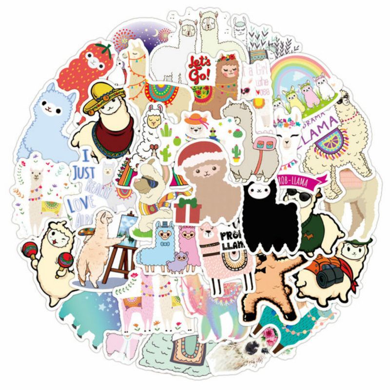 

Stiker Aesthetic Alpaka Pack Style 260401