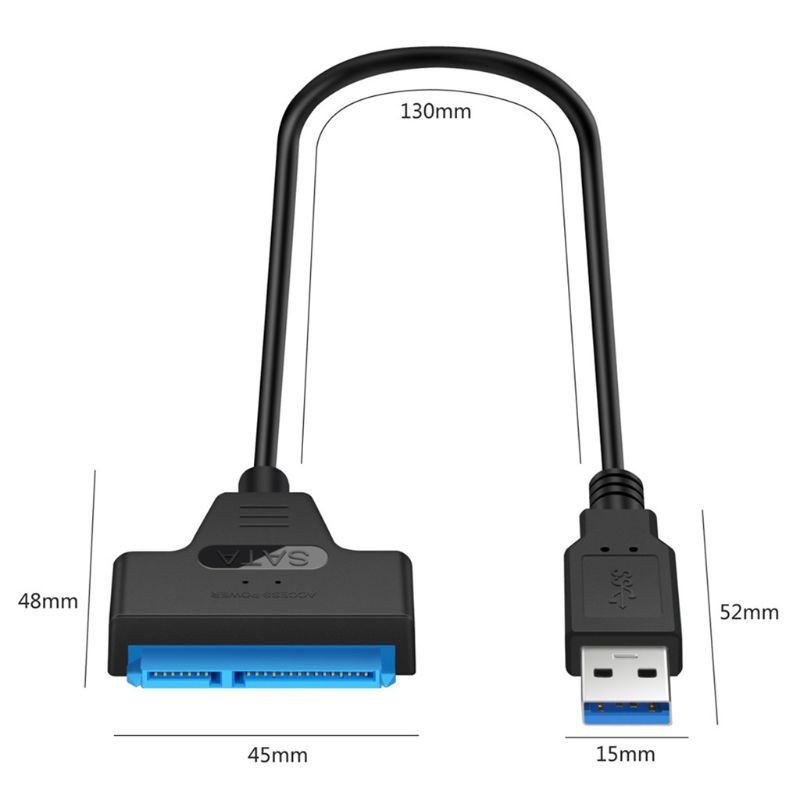 btsg USB 3.0/2.0/Type C to 2.5 Inch SATA Hard Drive Adapter Converter Cable for 2.5'' HDD/SSD