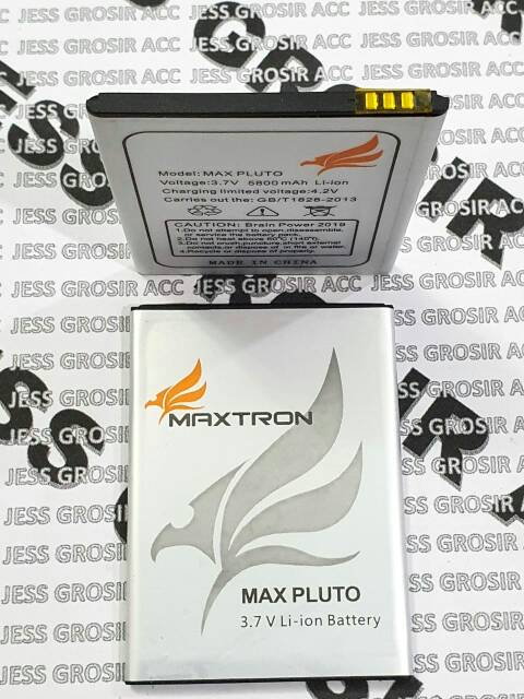 Baterai Battery Batre Original Double Power Maxtron MAX PLUTO