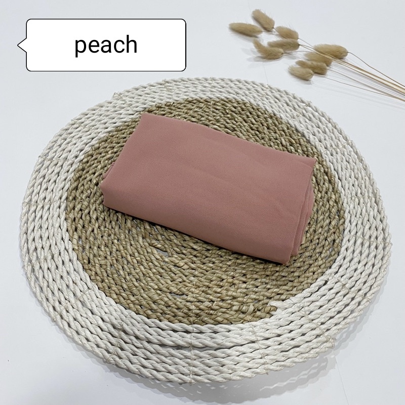 HIJAB PASHMINA INNER/JILBAB INNER/PASHMINA POLOS/175X70CM-PINK SOFT