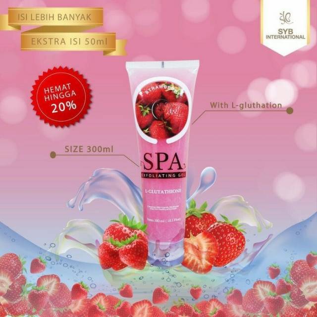 [STRAWBERRY] SYB BODY SHOP PEELING GEL / BODY SPA BPOM