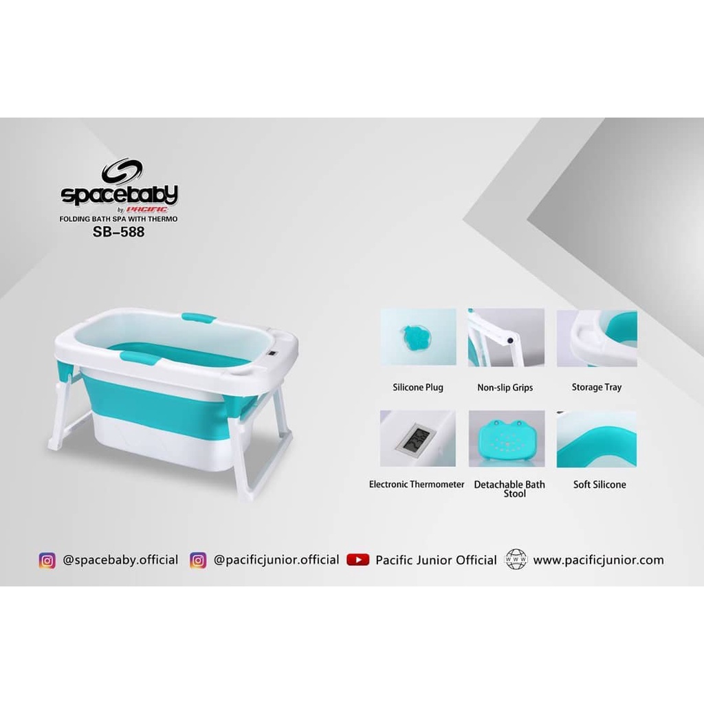 Spacebaby Folding Bath SB-588 / Bak Mandi Lipat