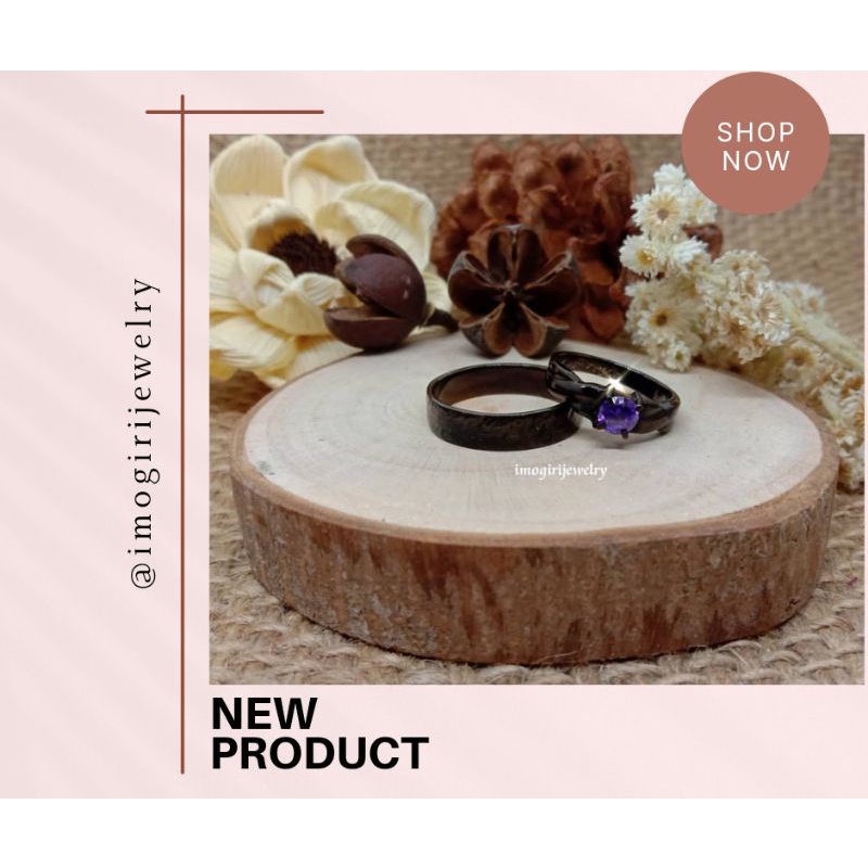 Cincin Nikah Cincin Black Cincin Lapis Black Rhodium