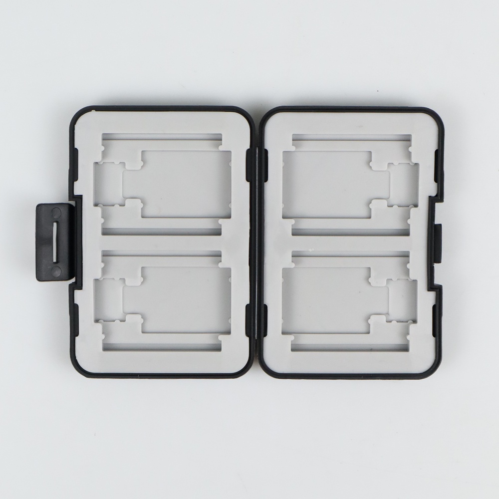 G5U Taffware Case Holder Plastic Storage Box For Memory Card (4 Compact + 4 Sd + 4 Micro Sd) - Wc0572 - Black Or-i
