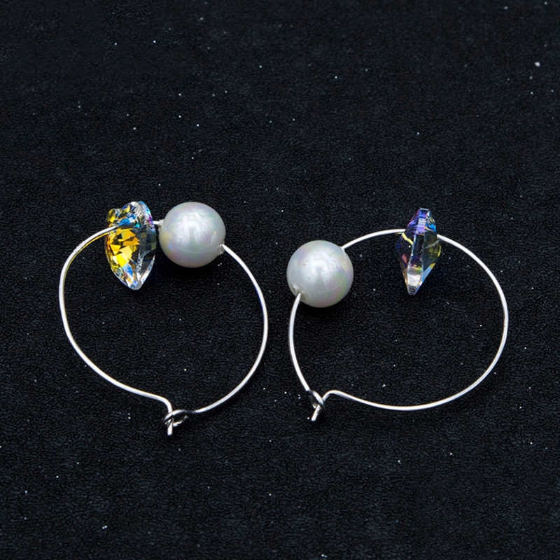 Anting wanita fashion korea kristal hoop 452