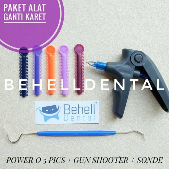 ORI PAKET ALAT GANTI KARET BEHEL GUN SHOOTER SONDE PLASTIK POWER O GUNSHOOTER GUNSHOOT BEHELLDENTAL