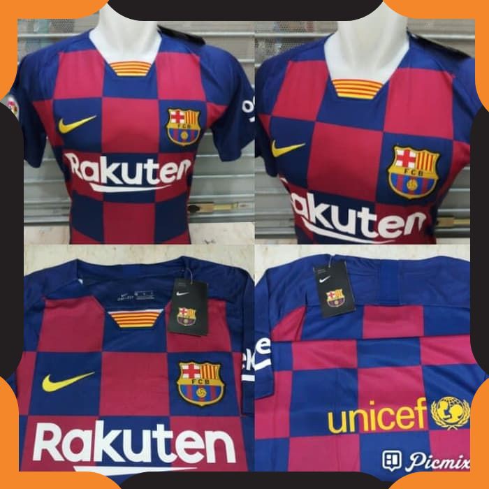 {COD}393 JERSEY BOLA BARCELONA_ HOME 2019/2020 MANCHESTER UNITED TRAINING PREMATCH GRADE ORI