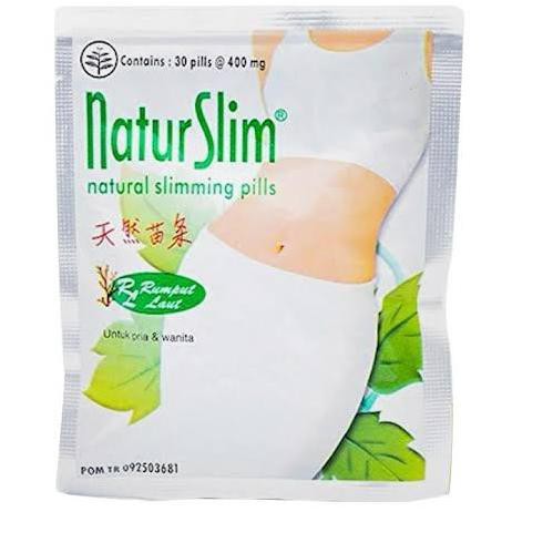 Natur Slim (kemasan sachet isi 30 pil) pil herbal untuk mengurangi timbunan lemak