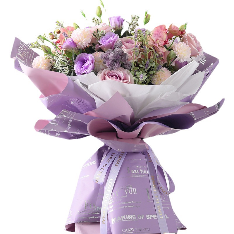 Flower Wrapping Cellophane Paper Kertas Buket Bouquet Bunga Palsu Plastik 6078 6079 6080 6081 6082 6083