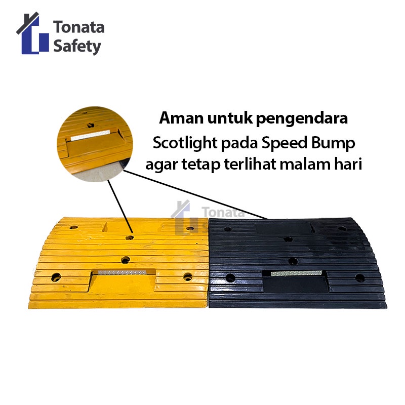 Rubber Speed Bump / Polisi Tidur Karet 50 x 38 x 5