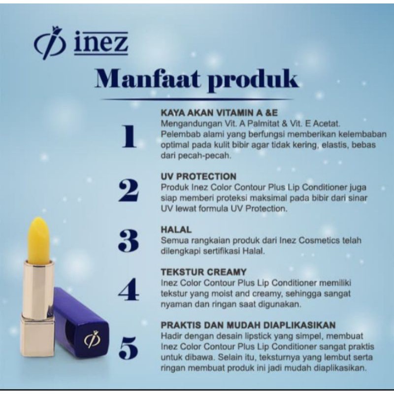 Inez Lip Conditioner Lip Balm 3.5 gr / Inez Lip Conditioner